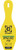 CALDWELL AR500 RIMFIRE BOWLING PIN TARGET 1/4" YELLOW