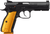 CZ-USA 91248 Shadow 2  9mm Luger 17+1 4.89" Stainless Steel Barrel, Black Nitride Optic Cut/Serrated Slide, Black Steel Frame w/Beavertail & Picatinny Rail, Orange Checkered Aluminum Grip