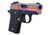 Sig Sauer P238 Titanium Rainbow .380 ACP, 2.7" Barrel, 6+1, Black Anodized / High Polished Rainbow Titanium PVD