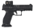 Walther Arms 2881225PRO PDP w/Optic Full Size Frame 9mm Luger 18+1 4.50" Polygonal Rifling Barrel Black Optic Ready/Serrated Steel Slide Black Polymer Frame w/Picatinny Rail, Aimpoint Acro Red Dot