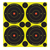 Birchwood Casey 34315 Shoot-N-C Reactive Target Self-Adhesive Paper Black/Yellow 3" Bullseye 12 Pack