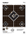 Champion Targets 45804 VisiShot  5-Diamond Paper Hanging Pistol/Rifle 13" x 18" Black/White 10 Pack