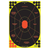 Birchwood Casey 34655 Shoot-N-C Reactive Target Self-Adhesive Paper Black/Yellow/Red 12"x18" Oval Silhouette 5 Pack