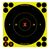 Birchwood Casey 34560 Shoot-N-C Reactive Target Self-Adhesive Paper Black/Yellow 6" X-Bullseye 60 Pack