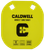 Caldwell 1116700 Gong  5" Yellow AR500 Steel 0.38" Thick Hanging