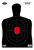 Birchwood Casey 35702 Dirty Bird BC-27 Silhouette Tagboard Hanging Pistol 12" x 18" Black/Red 100 Per Pkg