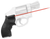 Crimson Trace 011870 Lasergrips  Fits S&W J-Frame Round Butt, Red Laser 633nM Wavelength 5mW Output, Black Polymer