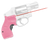 Crimson Trace 0134801 Lasergrips  Fits S&W J-Frame Round Butt, Red Laser 633nM Wavelength 5mW Output, Pink Polymer
