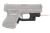 Crimson Trace 0123401 Laserguard  Compatible w/Glock Compact & Sumcompact, Red Laser Black Polymer