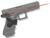 Crimson Trace 0124301 Lasergrips  Compatible w/Glock Gen3 17/17L/19/22/23/31/32/34/35/37/38,Red Laser Black Polymer