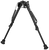 Harris Bipods 1A2-L2 Non-Swivel L Swivel Stud, 9-13", Black Steel/Aluminum, Self Leveling Legs, Rubber Feet (No Sling Stud Provision)