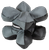 Caldwell 1102665 Tack Driver X with Gray & Black Finish, Rubber Bottom, Plastic Pellet Filled, 6.50 lbs & 8" W x 8" H x 8" D Dimensions