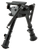 Harris Bipods BRM1A2 Non-Swivel BR Swivel Stud, 6-9", Black Steel/Aluminum, Notched Legs, Rubber Feet