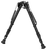 Harris Bipods 251A2 Non-Swivel 25 Swivel Stud, 12-25", Black Steel/Aluminum, Rubber Feet