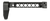 Midwest Industries MISTAPSFLWS Buttstock with Folding Adaptor  Black Steel with Minimalistic Butt Plate