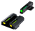 TruGlo TG131GT1B TFO  Green/Tritium/Fiber Optic Front Sight-Yellow/Tritium/Fiber Optic Rear Sight Glock 42/43