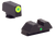 AmeriGlo GL305 i-Dot Sight  Set for Glock  Green Tritium LumiGreen Outline Front Sight-Green Tritium Rear Sight