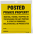 ALLEN 15824 POSTED NO TRESPASSING SIGN 12 PK