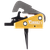 Timney Triggers 670ST Competition Trigger  Single-Stage Straight Trigger with 4 lbs Draw Weight & Black/Gold Finish for AR-10
