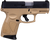 Taurus 1G3CP931T G3C  9mm Luger Caliber with 3.26" Barrel, 12+1 Capacity, Brown Polymer with Picatinny Rail Frame, Serrated Matte Black Tenifer Steel with T.O.R.O Optic Cut Slide, & Brown Polymer Grip