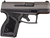 Taurus 1-GX4M93C GX4 Micro-Compact 9mm Luger Caliber with 3.06" Barrel, 11+1 Capacity, Black Finish Frame, Serrated Tungsten Gray Cerakote Steel Slide &  Interchangeable Backstrap Grip Includes 2 Mags