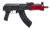 Century Arms HG2137PRN Draco Mini 7.62x39mm 30+1 7.75" Black Threaded Barrel, Black Steel Stamped Metal Receiver, Black Polymer Grip, Red Wood Handguard, Rear Picatinny Rail, Right Hand