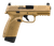 FN 66101388 545 MRD Full Size 45 ACP 15+1, 4.10" Black Target Crown Steel Barrel, Flat Dark Earth PVD Optic Cut/Serrated Steel Slide & Polymer Frame w/Picatinny Rail, Ambidextrous