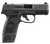 FN 66101410 Reflex MRD Micro-Compact Frame 9mm Luger 15+1/11+1, 3.30" Black Target Crown Steel Barrel, Black PVD Optic Ready/Serrated Steel Slide & Polymer Frame w/Picatinny Rail, Ambidextrous