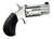North American Arms PUGT Pug  22 WMR 5 Shot 1" Stainless Steel Barrel, Frame & Cylinder, Black Pebbled Rubber Grip, Exposed Hammer