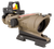 Trijicon 100553 ACOG ECOS Combo Flat Dark Earth 4x32mm Illuminated Red Crosshair .223 BDC Reticle