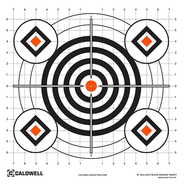 Caldwell 1175520 Orange Peel  Self-Adhesive Paper Universal 16" Orange Neon Green/White 10 Pack