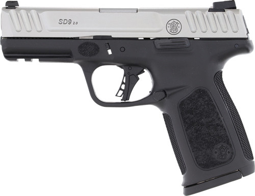 S&W SD9 2.0 9MM 4" FS 10-SHOT SILVER SS SLIDE/BLACK POLY