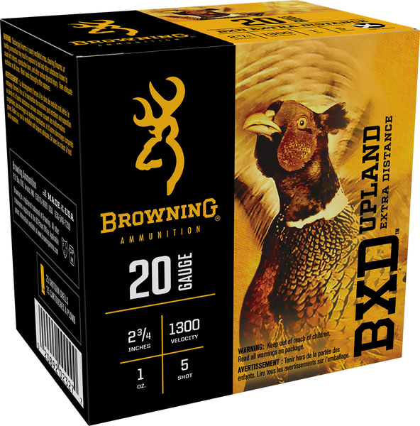 Browning Ammo B193512025 BXD Upland 20Gauge 2.75" 1oz 5Shot 25 Per Box/10 Case
