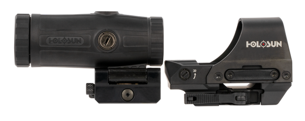 Holosun HS510CHM3X 510 & HM3X Combo Kit Black Anodized 1x/3x, 2 MOA Red Dot/65 MOA Circle Reticle