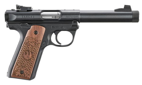 Ruger 40192 Mark IV 22/45 Collector's Series 22 LR 10+1 5.50" Blued Threaded Bull Barrel, Blued Ally Steel Receiver, Blued Polymer Frame w/Engraved American Walnut Grip