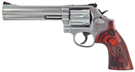 S&W 686 DELUXE 357 MAG 6" AS 7-SHOT SS CHECKERED WOOD GRIPS