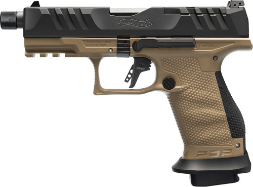 WALTHER PDP COMPACT PRO SD 9MM 4.6" 18-SHOT TAN FRAME
