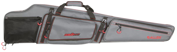 Allen 94948 Gear-Fit Dakota 48" Rifle Case Gray w/Red Accents, Padding  & Organizer Pocket for Scoped Rifle