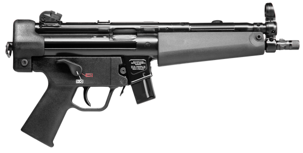 HK 81000478 SP5  9mm Luger Caliber with 8.86" Barrel, 10+1 Capacity, Overall Black Finish & Polymer Grip Includes 2 Mags