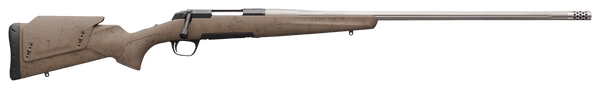 Browning 035514294 X-Bolt Western Hunter Long Range 6.5 PRC 3+1 26" MB Matte Blued Spider Webbed Flat Dark Earth Cerakote Hard Core Fiber-Fusion with Adjustable Comb Stock Right Hand (Full Size)