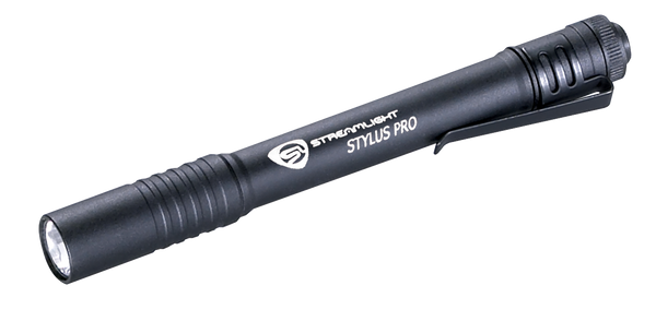 Streamlight 66118 Stylus Pro PenLight  Black Anodized 100 Lumens White  C4 LED