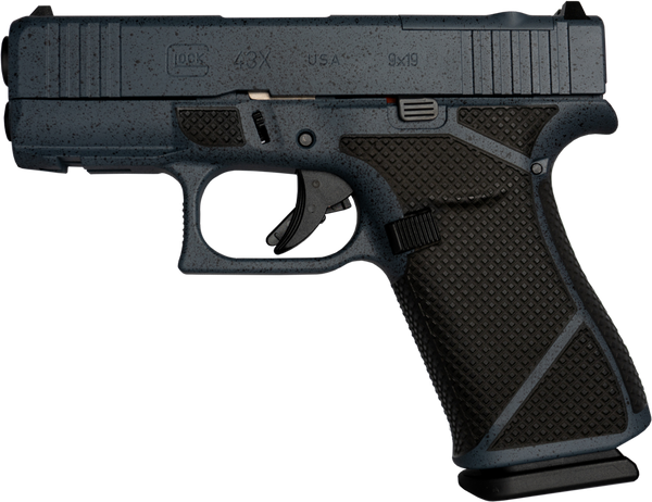 Glock UX4350204FRMOSNURBST G43X MOS Slim Sub-Compact Frame 9mm Luger 10+1 3.41" Black GMB Barrel Urban Stonewash Cerakote MOS Cut/Serrated Steel Slide & Polymer Frame w/Beavertail, Ambidextrous