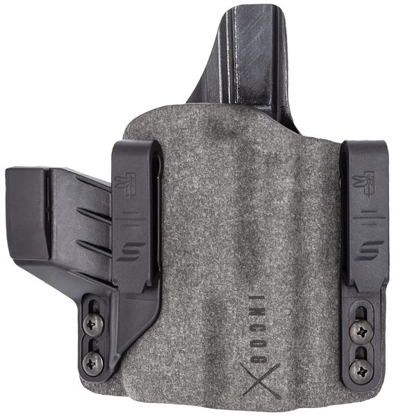 Safariland INCOG0835A0CX261 IncogX  IWB Black/Gray Boltaron Belt Clip Fits Glock 17/19 Right Hand