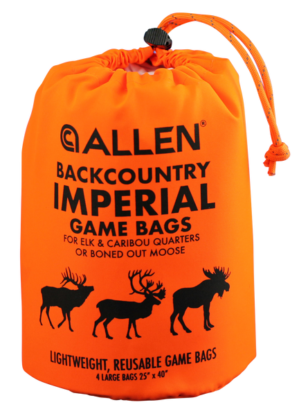 Allen 6590 BackCountry Imperial Elk Game Bag Set Orange Polyester 4 Bags