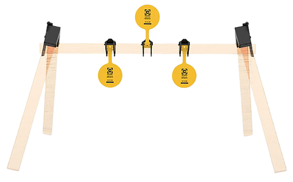 Caldwell 1215375 AR500 Plate Rack Kit 8" Yellow Steel Hanging 3 Plates