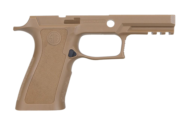 Sig Sauer GRIPMODXCA943MCOY P320 Grip Module X-Series Carry (Medium Size Module), 9mm Luger/40 S&W/357 Sig, Coyote Polymer, Fits Sig P320 (3.90" & 4.70")