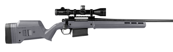 Magpul MAG483-GRY Hunter 700 Stock Fixed with Aluminum Bedding & Adjustable Comb Stealth Gray Synthetic for Remington 700 LA