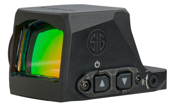 Sig Sauer Electro-Optics SORX1490 Romeo-X Enclosed Compact Black 1x24mm 6MOA Green Dot Reticle RX Footprint Mount