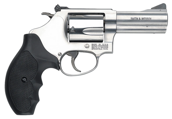 Smith & Wesson 162430 Model 60  357 Mag or 38 S&W Spl +P 5 Shot 3" Stainless Steel Barrel/Cylinder, Satin Stainless Steel J-Frame, Exposed Hammer, Polymer Grip