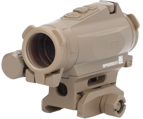 Sig Sauer Electro-Optics SOR44002 Romeo4XT-Pro  Flat Dark Earth 1 x 20 mm 2 MOA Red Ballistic Circle Dot Multi Reticle